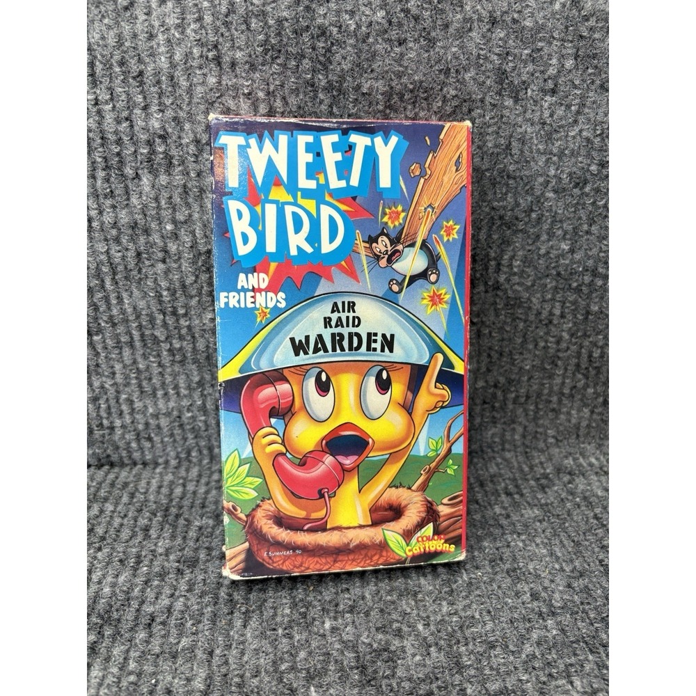 Tweety Bird and Friends Air Raid Warden Color Cartoons VHS